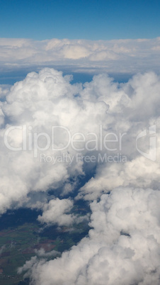 Aerial view of countryside near Bristol - vertical