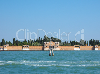 San Michele cemetery island in Venice