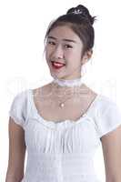 Asian girl closeup portrait