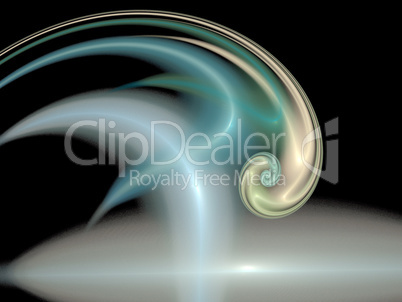 image of one Digital Fractal on Black Color image of one Digital Fractal on Black Color