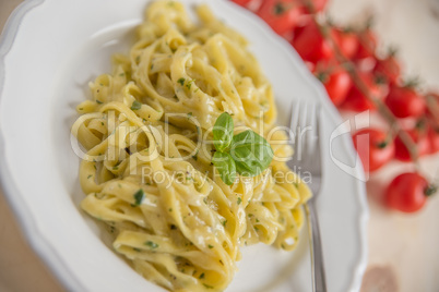 Pasta mit Käsesauce