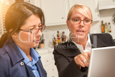 Businesswomen Working on the Laptop