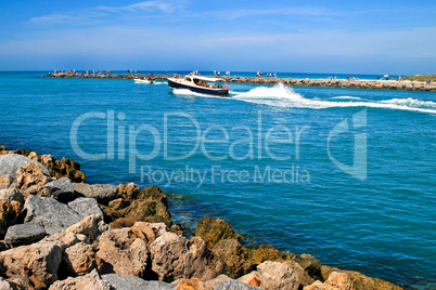 Boat and Rocks