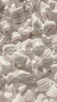 White polystyrene beads background - vertical