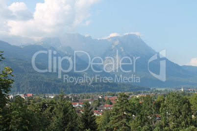 Zugspitzblick über Garmisch