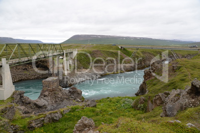 Brücke am Godafoss, Island