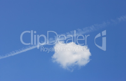 cloud on blue sky