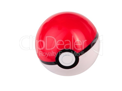 plastic game toy ball isolated