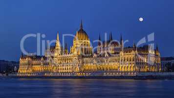 Hungarian Parliament Building in Budapest, Hungary, HDR