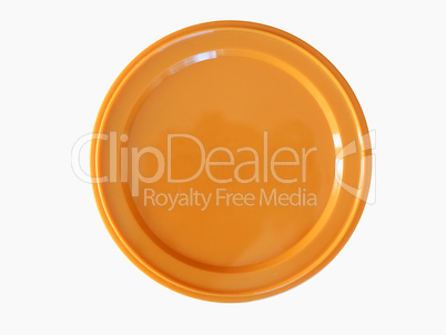 Orange plastic token money