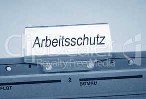 Arbeitsschutz Ordner im Büro