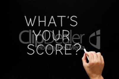 What Is Your Score On Chalkboard