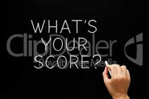 What Is Your Score On Chalkboard