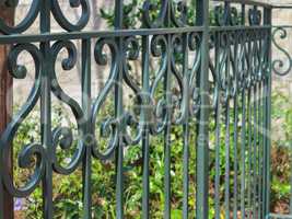 Green Iron Fence