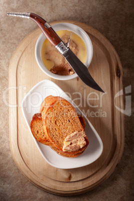 Home made chicken liver pate served with fried bread.