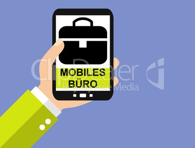 Mobiles Büro auf dem Smartphone