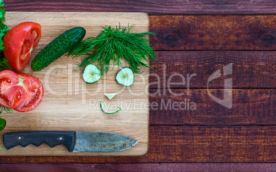 face made of pieces of fresh vegetables