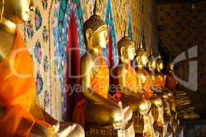 Buddha statue at Wat Arun Bangkok Thailand.