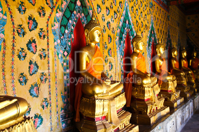 Buddha statue at Wat Arun Bangkok Thailand.