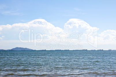 Beautiful sea and clouds sky.