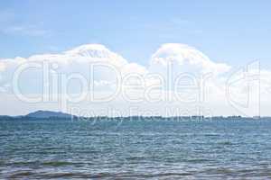 Beautiful sea and clouds sky.