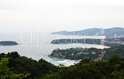 Landscape of Phuket view point, Phuket South of Thailand.
