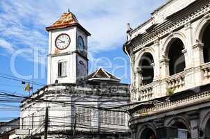 Old building in Phuket town, Thailand.