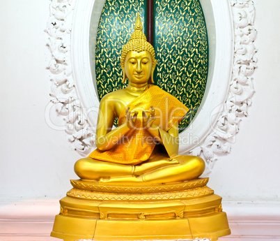 Buddha statue in temple, Thailand.