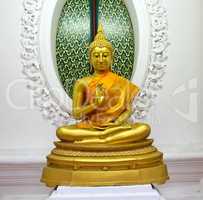 Buddha statue in temple, Thailand.