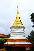 Thai stupa in Temple, Chiang Rai province, Thailand