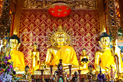golden buddha image, take from Chiangrai province, Thailand