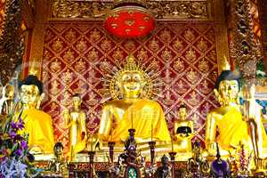 golden buddha image, take from Chiangrai province, Thailand