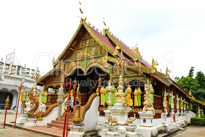 Buddhist temple named Wat Ming Muang in Chiangrai province of Th