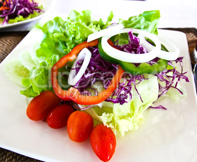 Healthy vegetables salad.