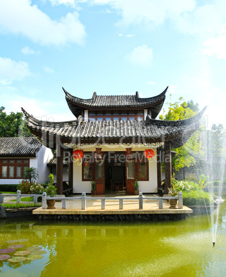 China Buddhist temple  at Mae Fah Luang, University ,Chiangrai,