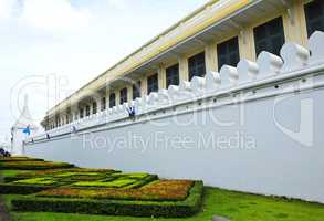 The wall of the grand palace, Bangkok, Thailand