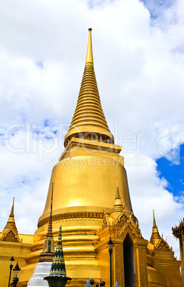 A golden pagoda, Grand Palace, Bangkok, Thailand