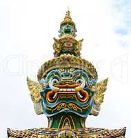 Guardian Statue at Wat Phra Kaew Grand Palace Bangkok