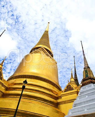 A golden pagoda, Grand Palace, Bangkok, Thailand