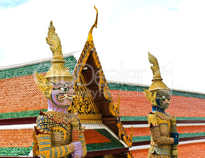 Guardian Statue at Wat Phra Kaew Grand Palace Bangkok