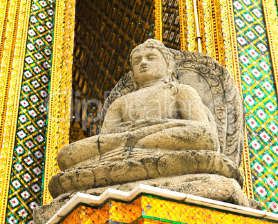 Buddha sculpture at Royal Palace, Bangkok,Thailand