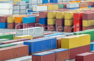 Containerterminal in Hamburg, Deutschland