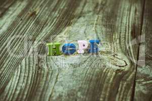 Vintage wood background wood in small letters