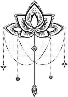 Vector flower mandala