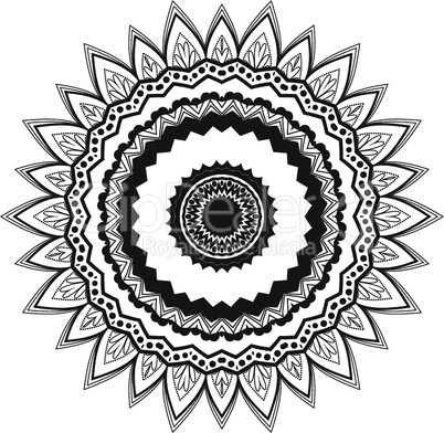 Vector flower mandala