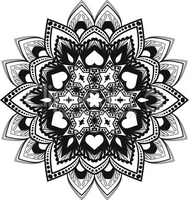 Vector flower mandala