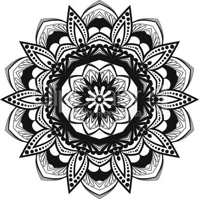 Vector flower mandala