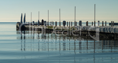 Winter Morning on a Sea