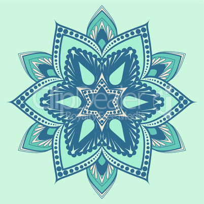 Vector flower mandala