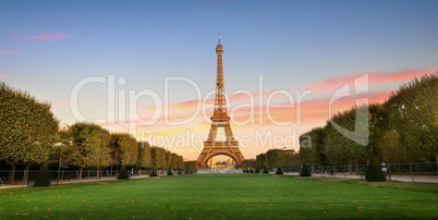 Eiffel Tower and alley